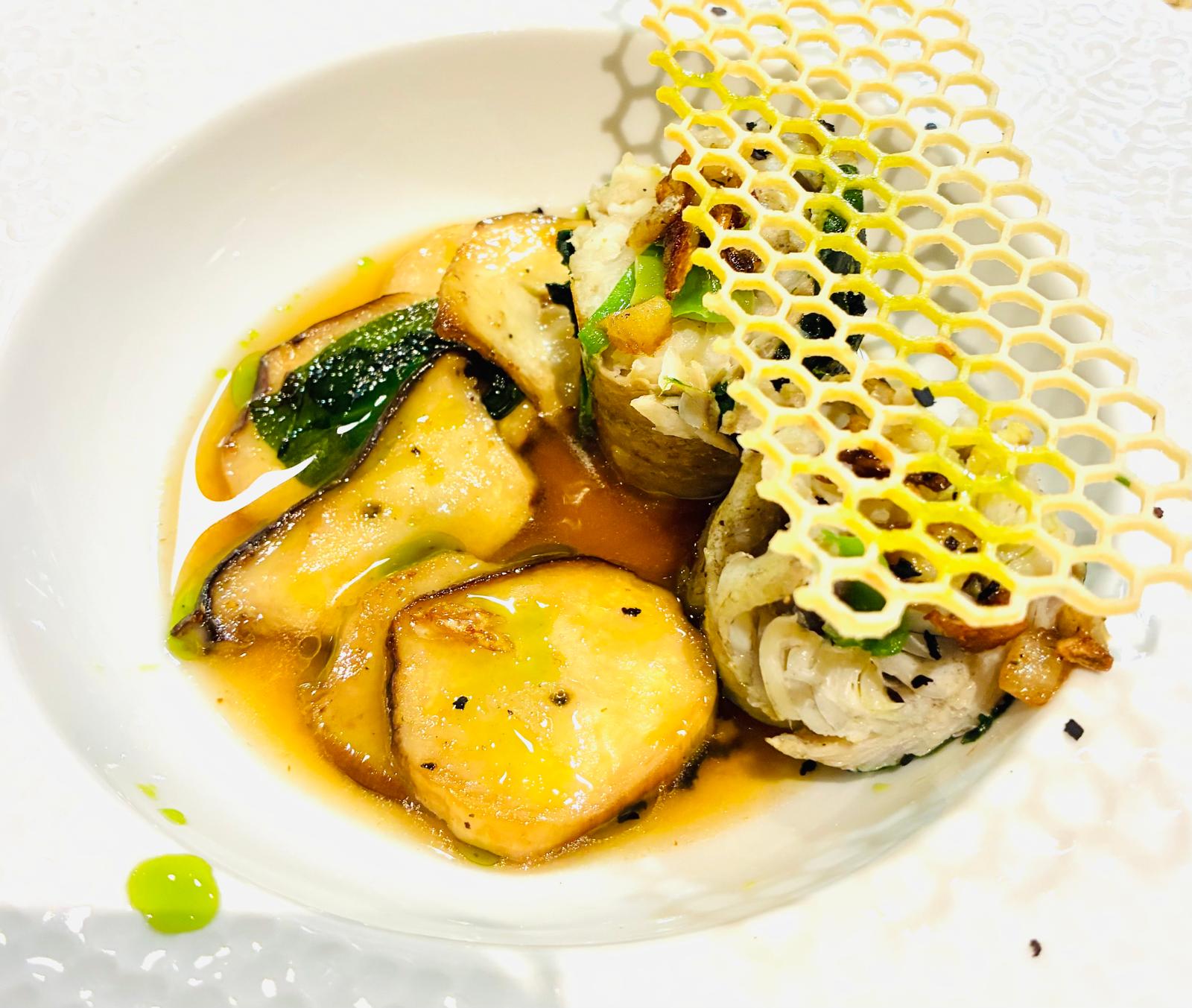 Assiette fusion franco-chinoise
